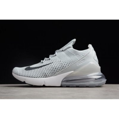 Nike Erkek Air Max 270 Flyknit Pure Platini / Siyah / Koyu Gri Koşu Ayakkabısı Türkiye - N54JBN5H